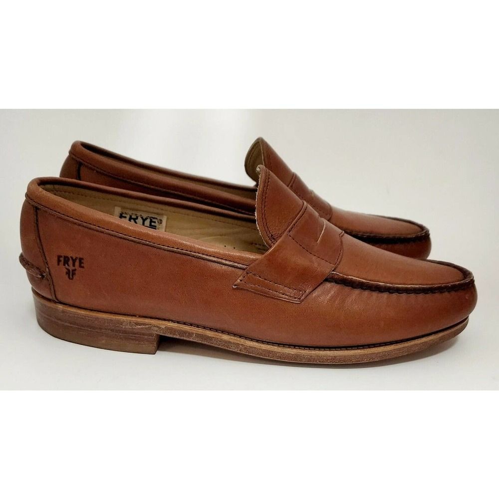 FRYE Men’s 2R25608 Slip-on Penny Loafers Brown Copper Size 9.5 Shoes